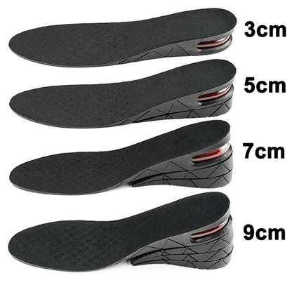 Height Increase Insoles Air Cushion Elevator Shoe Insole Lifts Kits Inserts for Men Women Taller Insoles 3-9Cm Variable Height