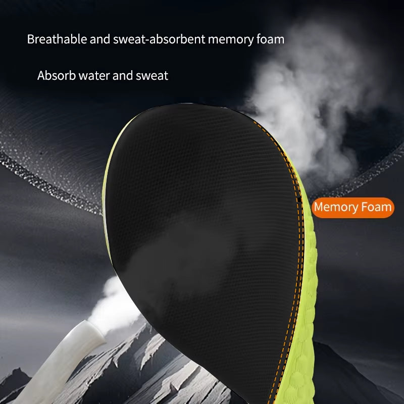 1 Pair New Designed Unisex Height-Increasing Shoe Insoles, Sweat-Absorbing Odor-Resistant Comfortable Shock-Absorbing Insoles