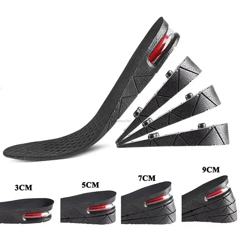 Height Increase Insoles Air Cushion Elevator Shoe Insole Lifts Kits Inserts for Men Women Taller Insoles 3-9Cm Variable Height